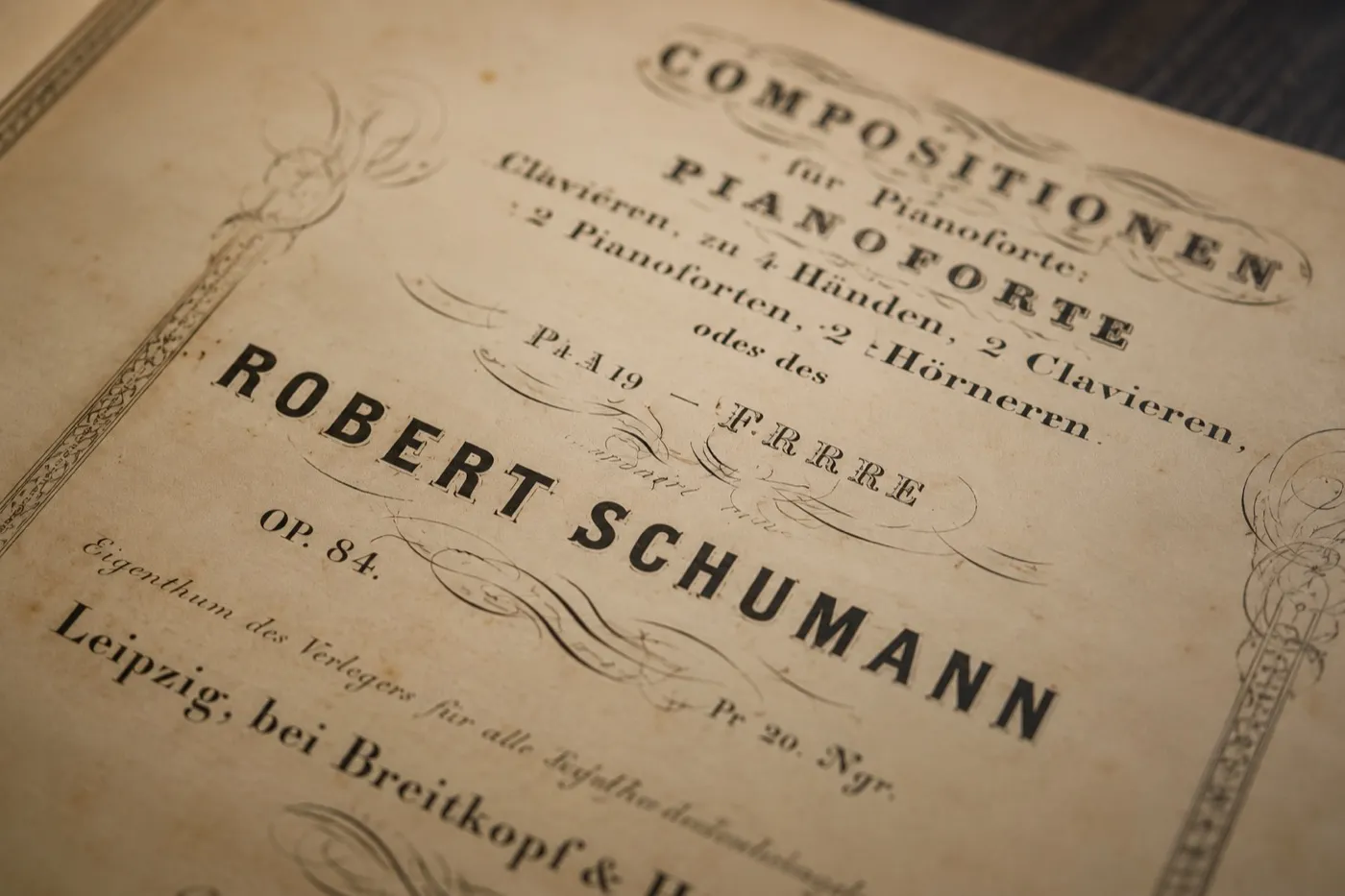 Robert-Schumann-Haus Zwickau – Originalnoten des Komponisten