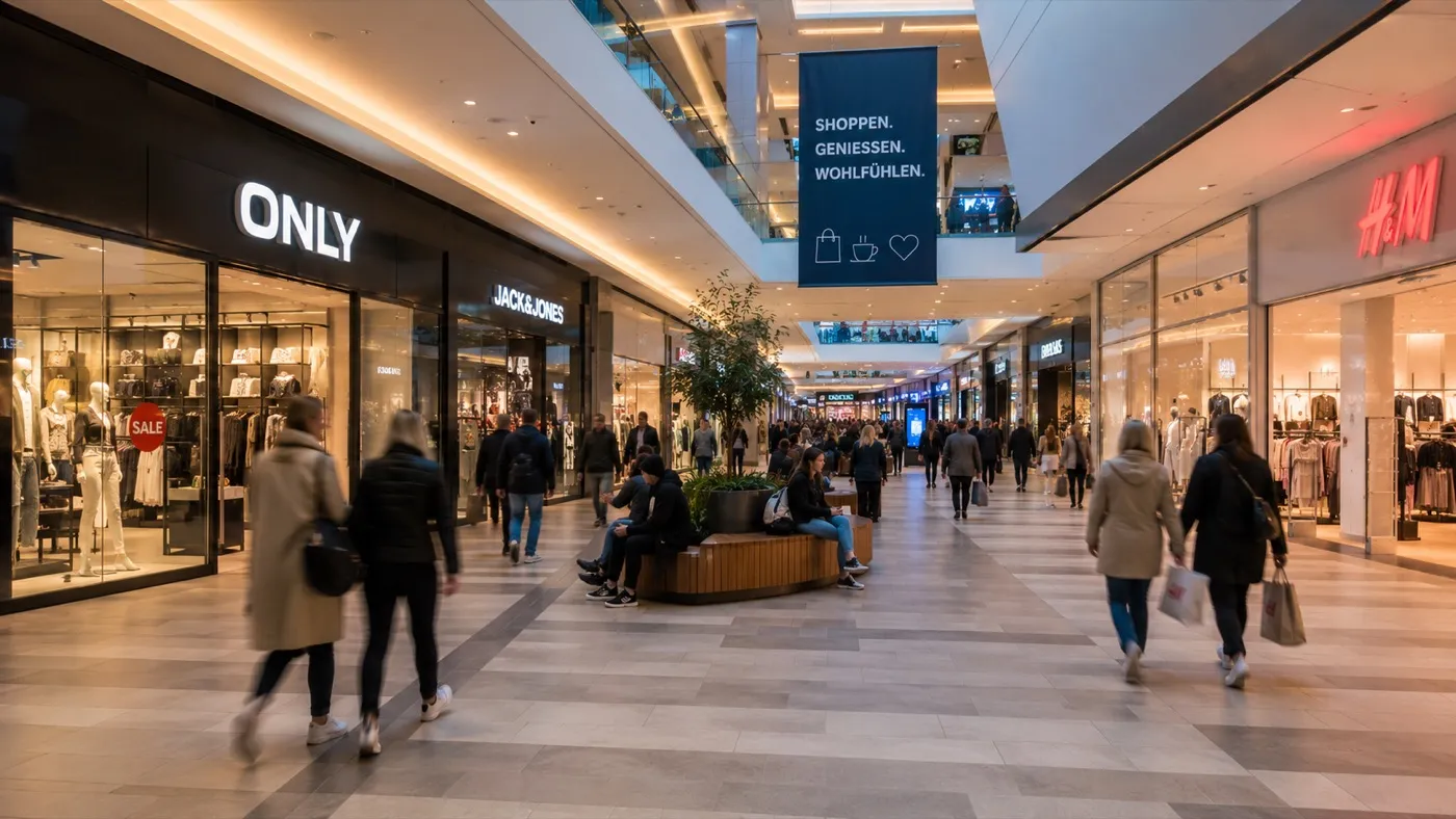 Einkaufspassage in den Zwickau Arcaden